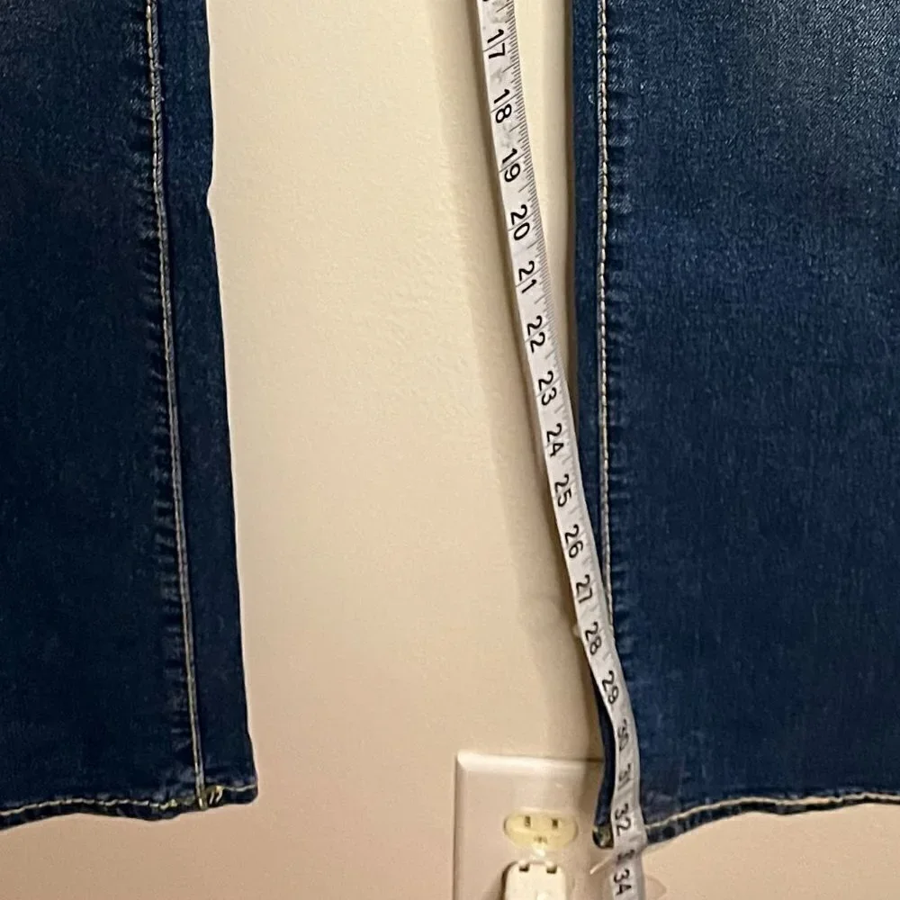 True Religion RICKY BIG T STITCH STRAIGHT JEAN Size 34 x 32